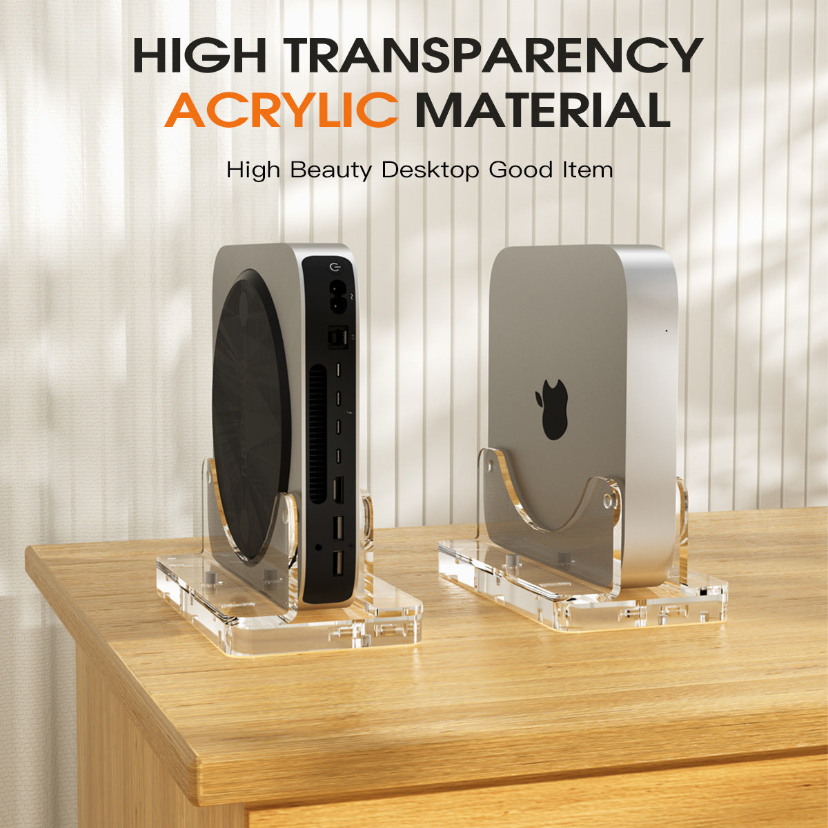 Acrylic Desktop Vertical Stand for Mac Mini