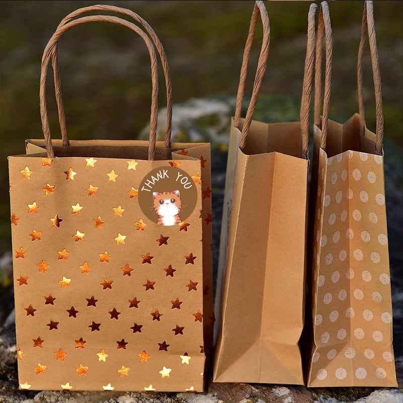 1000PCS Cat Thank You Stickers Labels for Small Business 1 INCH