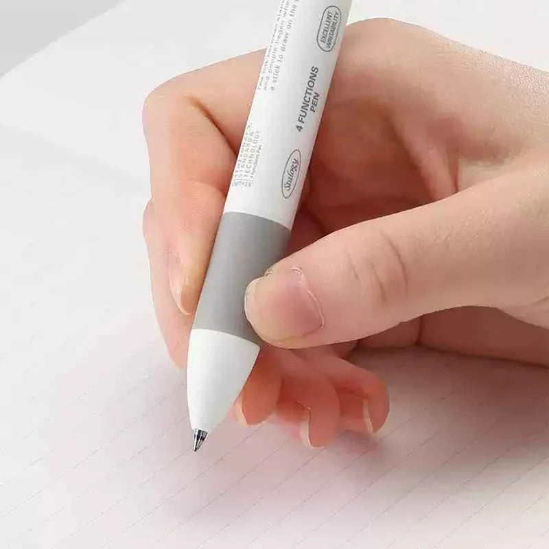 STALOGY 4 Functions Multi Pen 0.7mm White