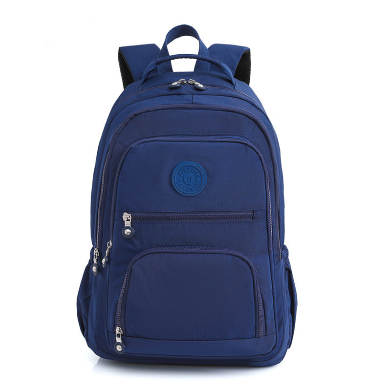 55L Lightweight Water-Resistant Backpack Outdoor Travel Bag Navy Blue
