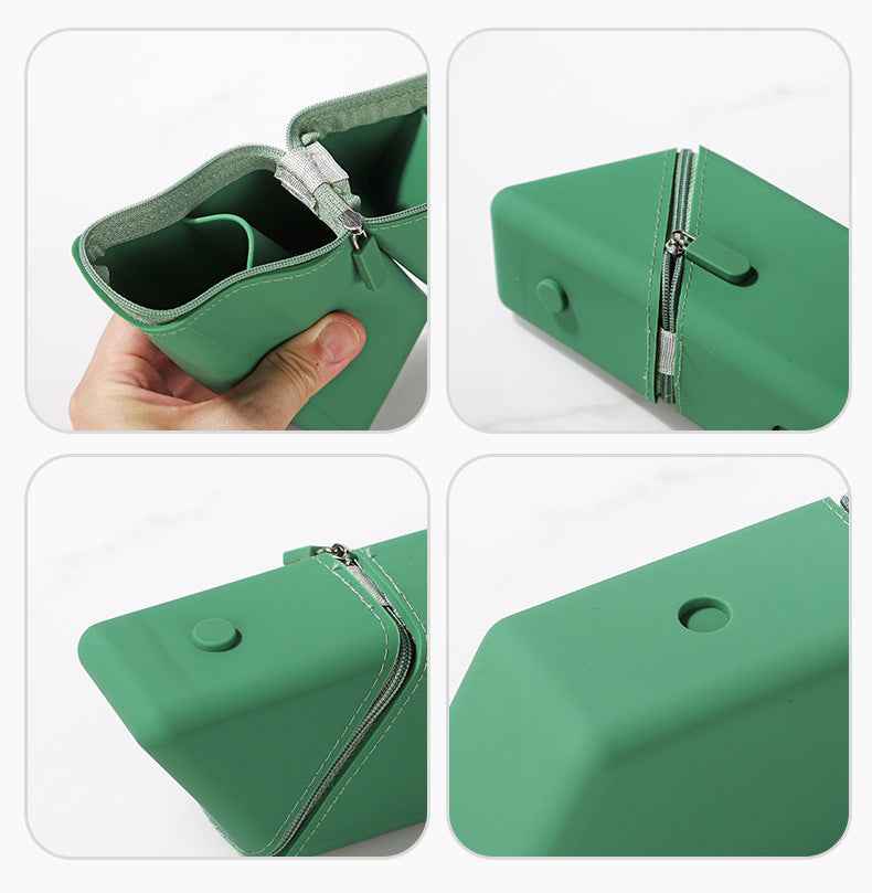 Silicone Pencil Case Pouch – Expandable Standing Organizer