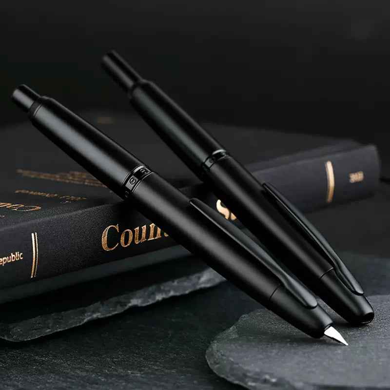 Majohn A1 Press Fountain Pen with Box,Retractable Extra Fine Nib