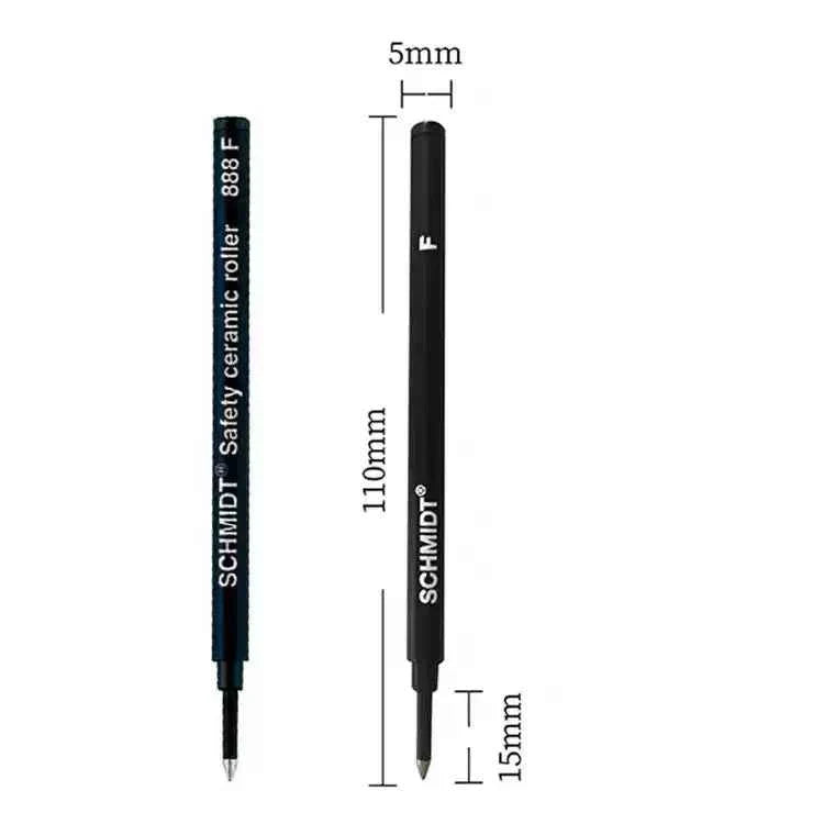 Schmidt Safety Ceramic 888 Rollerball Pen Refill Fine Black 5 Pack
