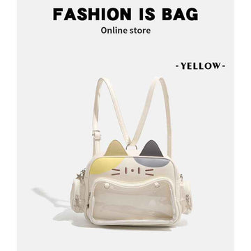 Kawaii Cat Ita Bag Backpack Yellow