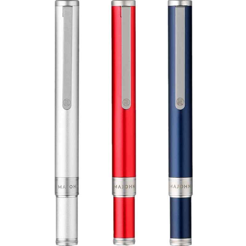 Majohn N1 Mini Fountain Pen Fine Nib,Aluminum Pocket Short Travel Pen