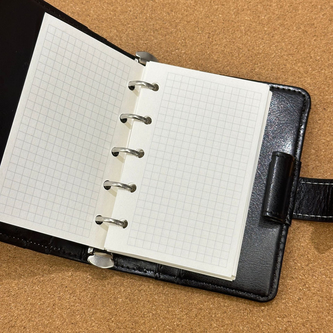 Vintage Dark Brown M5 Loose-Leaf Leather Notebook