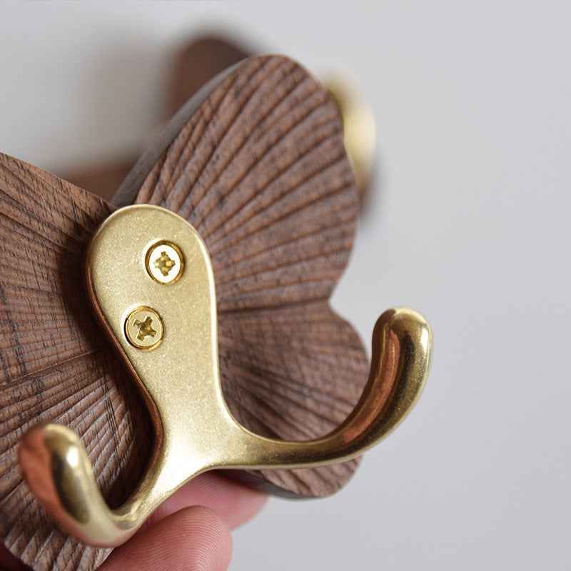 Butterfly-Shaped Wood Wall Hook Adhesive