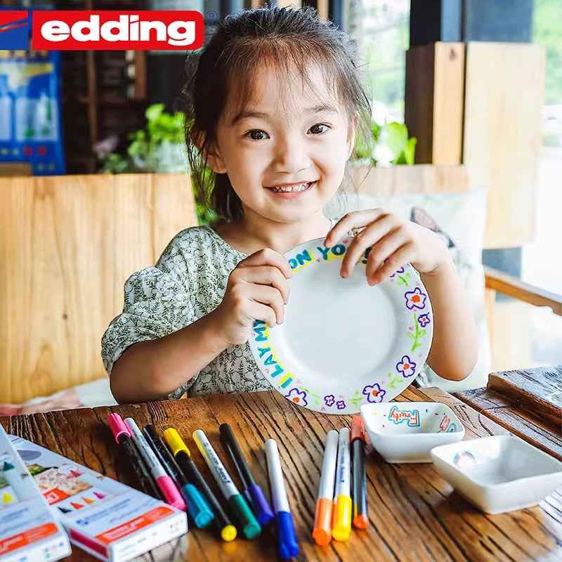 edding 4200 porcelain brush pen 6 pack for ceramic painting