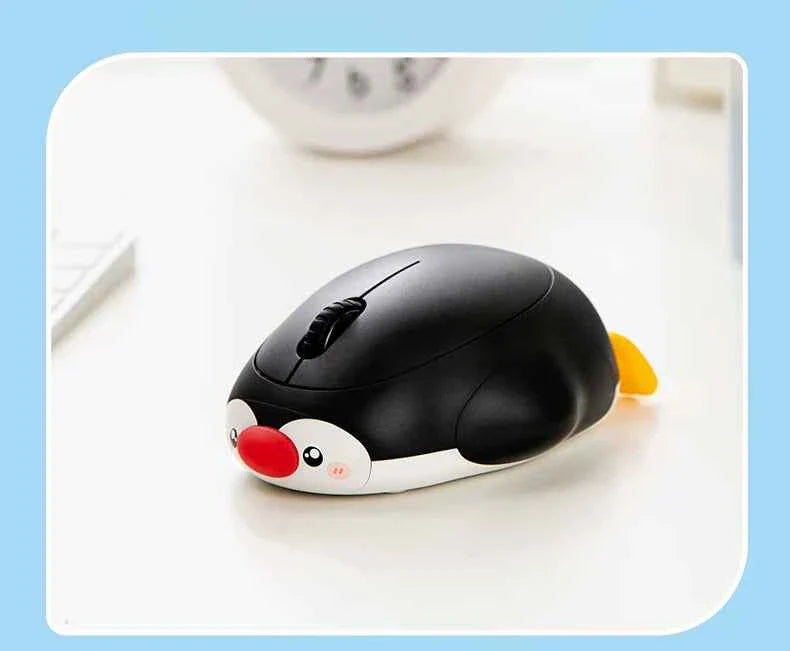 Penguin-Shaped Wireless Mouse Dual Mode 2.4G & Bluetooth