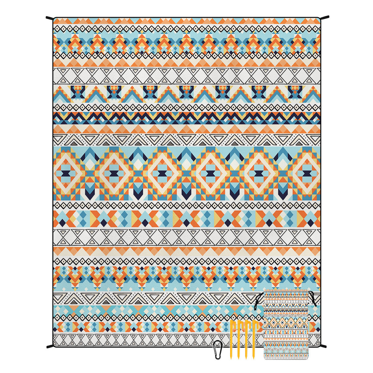 Bohemian Beach Mat & Outdoor Picnic Blanket – Waterproof 220 x 180cm