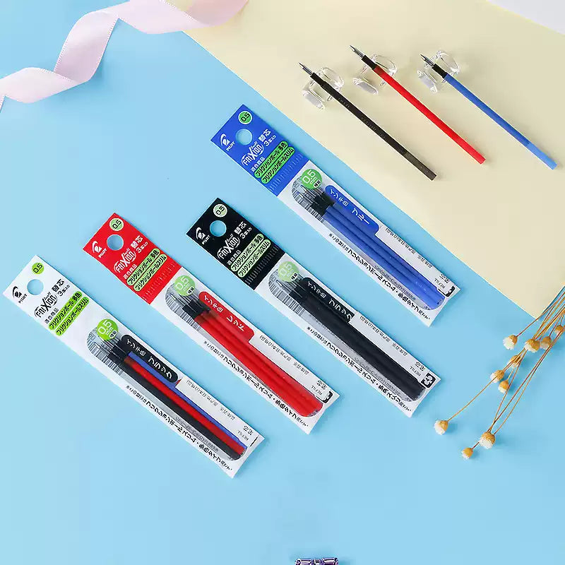 Pilot FriXion Ball Slim 0.5mm Refill 15pcs Set - Red/Blue/Black