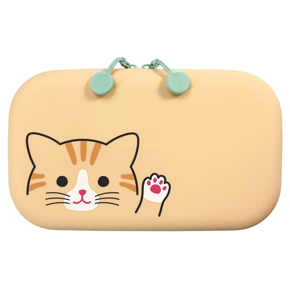 LIHITLAB PuniLabo Zipper Pen Pouch Silicone A-7716 Tiger