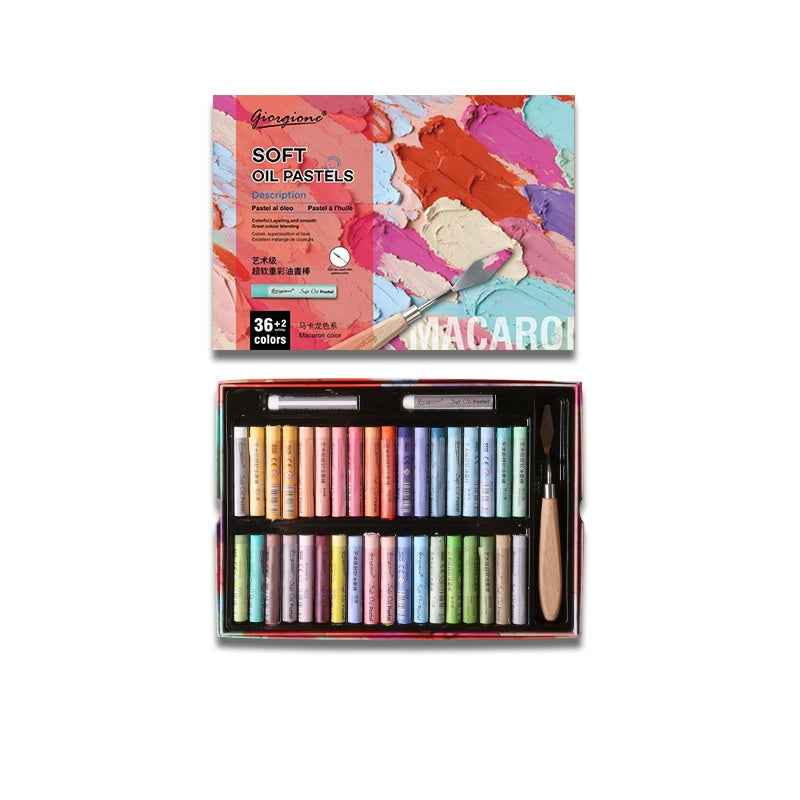 GIORGIONE Soft Oil Pastels for Artistis,24/36/48 Macaron Color 36 Color