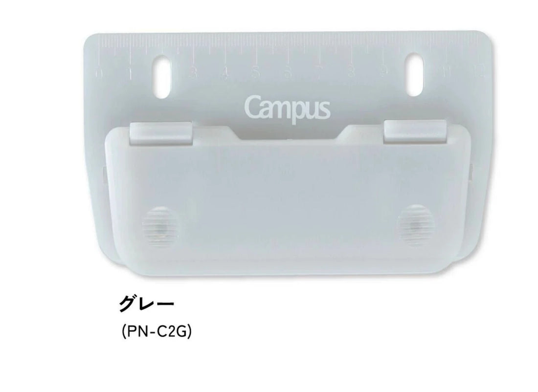 KOKUYO Campus Portable Two-Hole Paper Punch, 130 x 67 mm Green