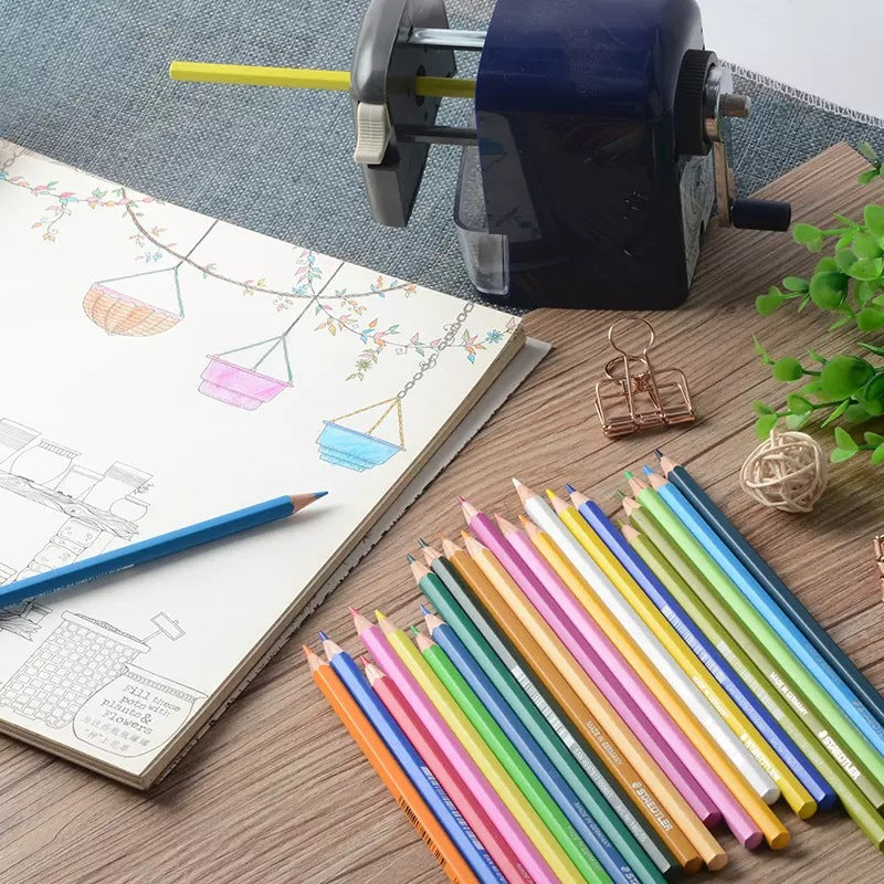 STAEDTLER 144 Noris Aquarell 24 Watercolour Pencils Plus Paint Brush