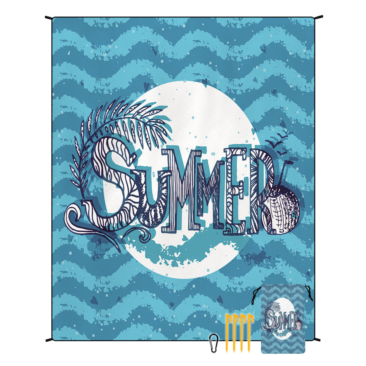Bohemian Beach Mat & Outdoor Picnic Blanket – Waterproof 220 x 180cm