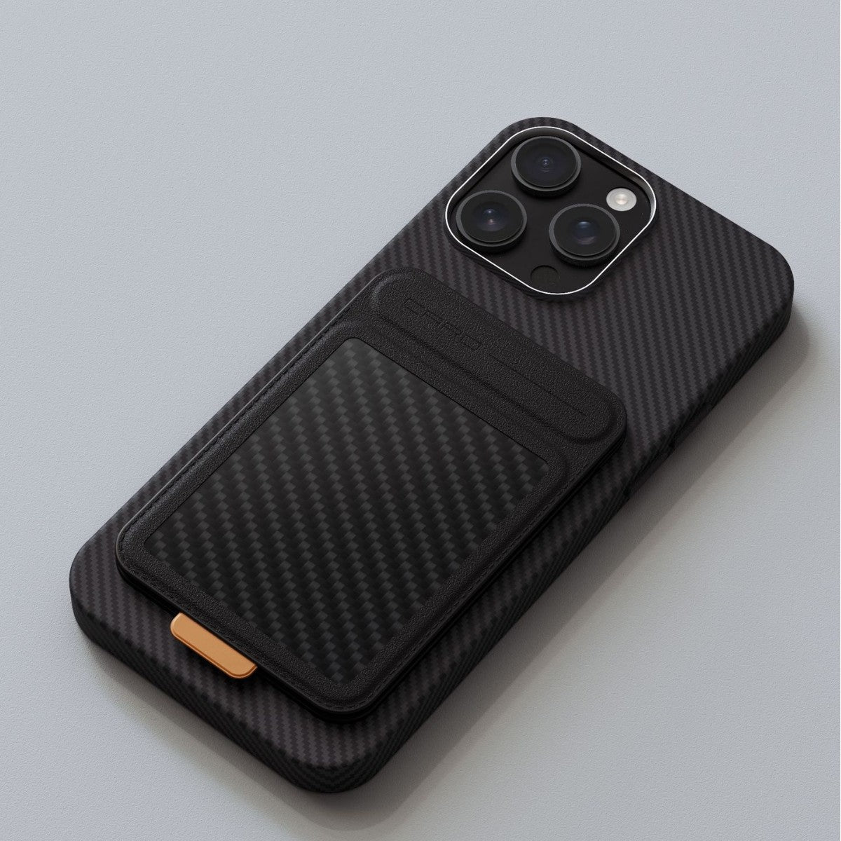 MagSafe Carbon Fiber Card Holder Wallet Magnetic iPhone Stand