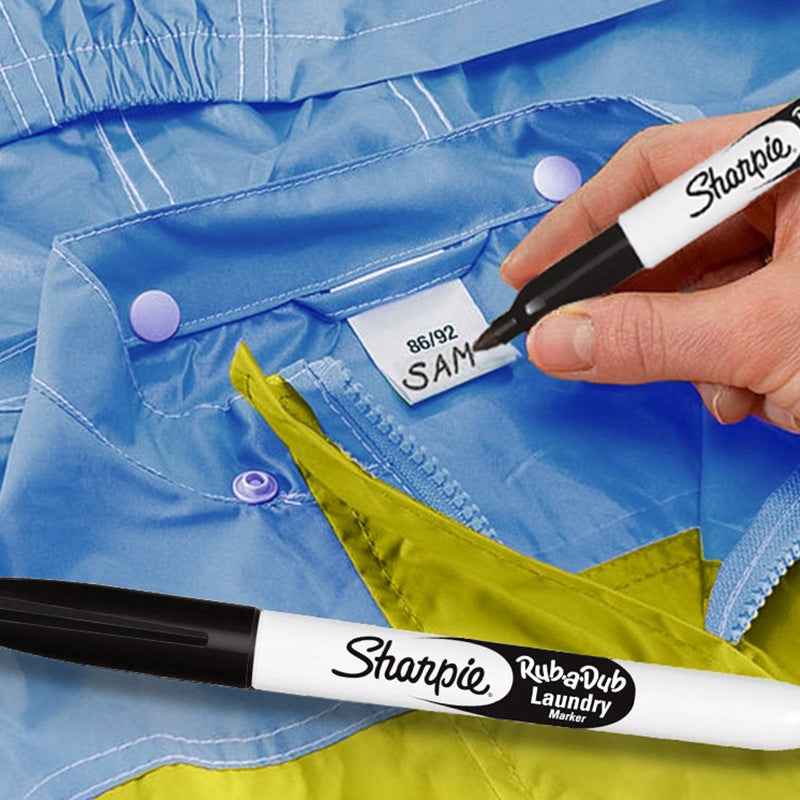 Sharpie 31101 Rub-a-Dub Laundry Marker Pens (2 Pack)