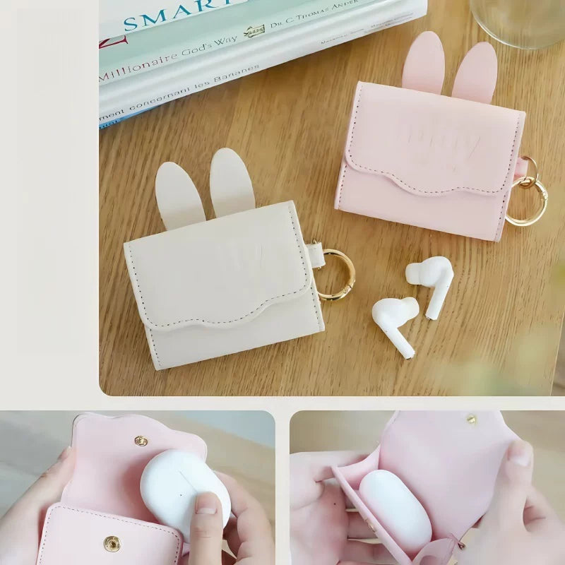 Japanese Cute Rabbit Earphone Case & Key Pouch