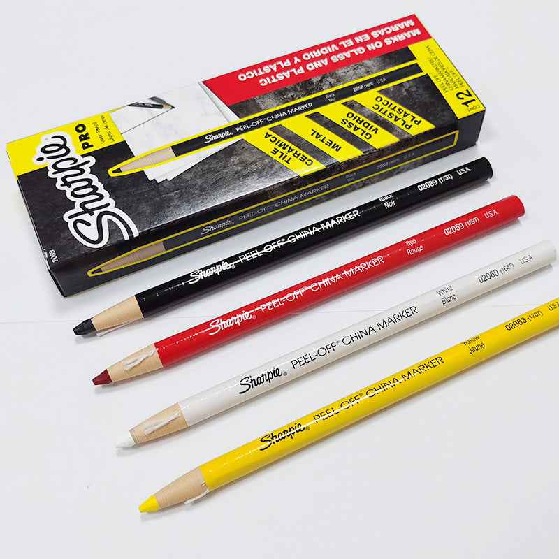 Sharpie Peel-Off China Marker Grease Pencils, 4 Pack 4 Mixed