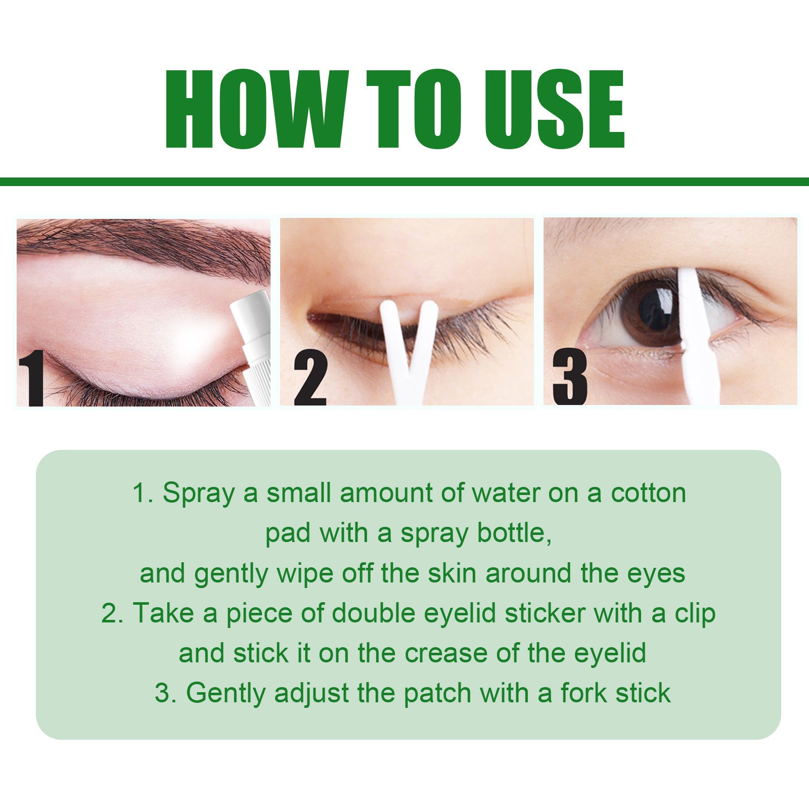 Natural Glue-Free Double Eyelid Tape Kit – 396 Invisible Strips