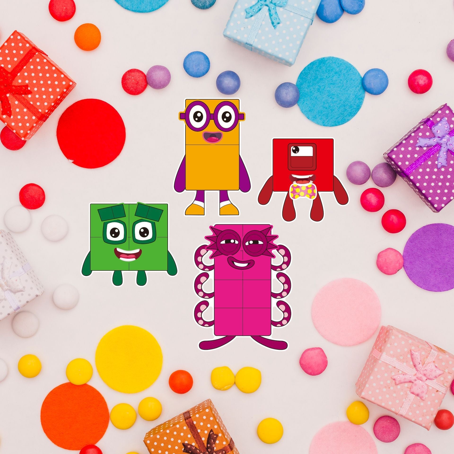 Make a Face Anime Building Block Stickers for Kids 24 Sheets