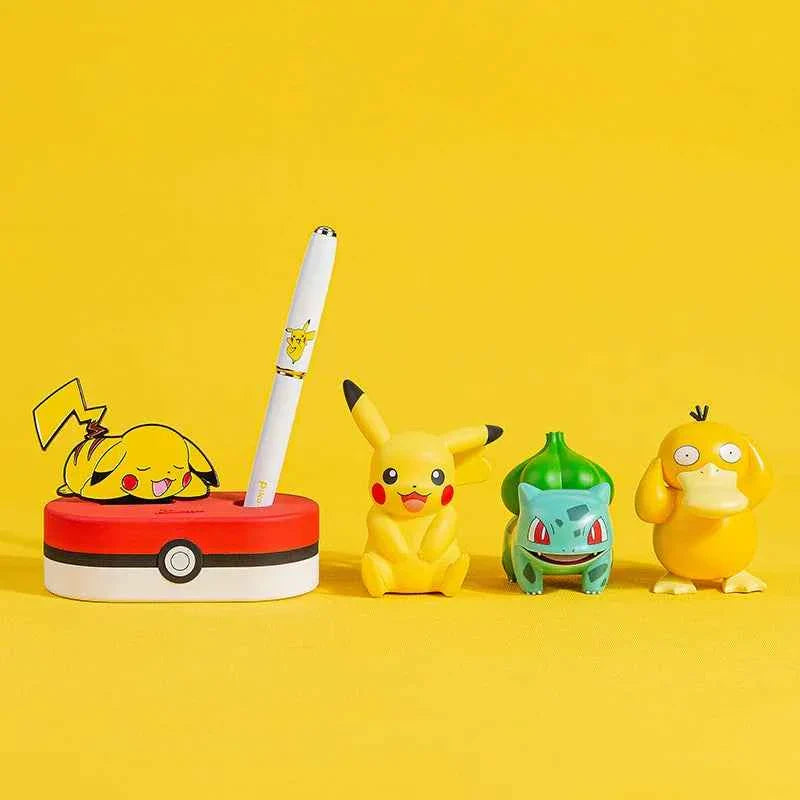 Pimio Pokemon Pikachu Fountain Pen with Stand & Gift Box White 3A