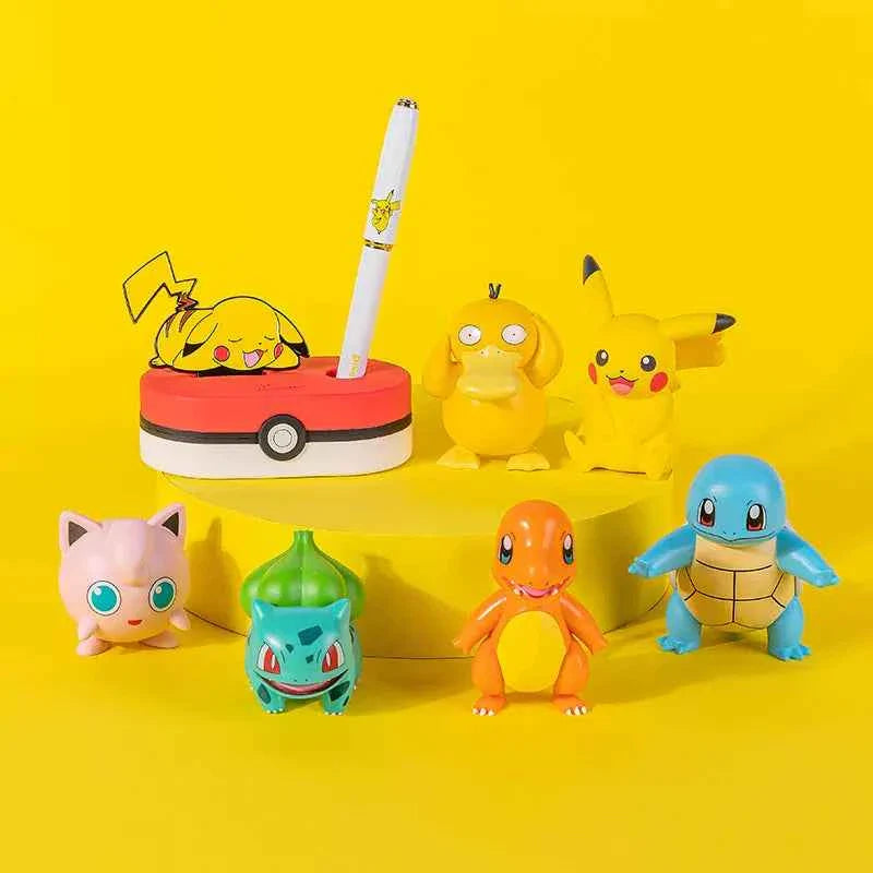 Pimio Pokemon Pikachu Fountain Pen with Stand & Gift Box White 6