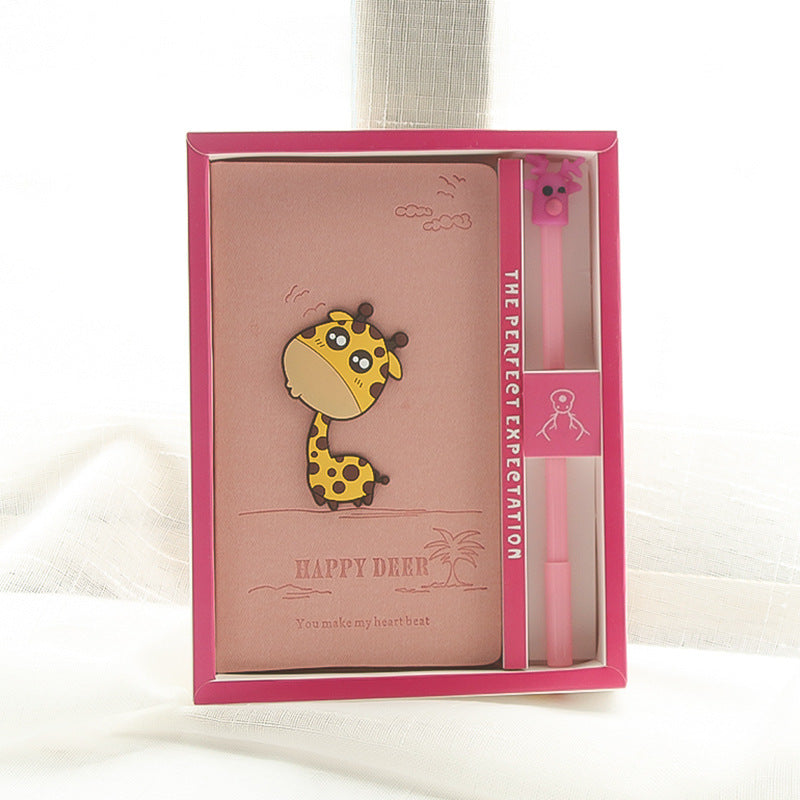 Cute Kids DIY Journal Notebook Gift Set with Pen Giraffe