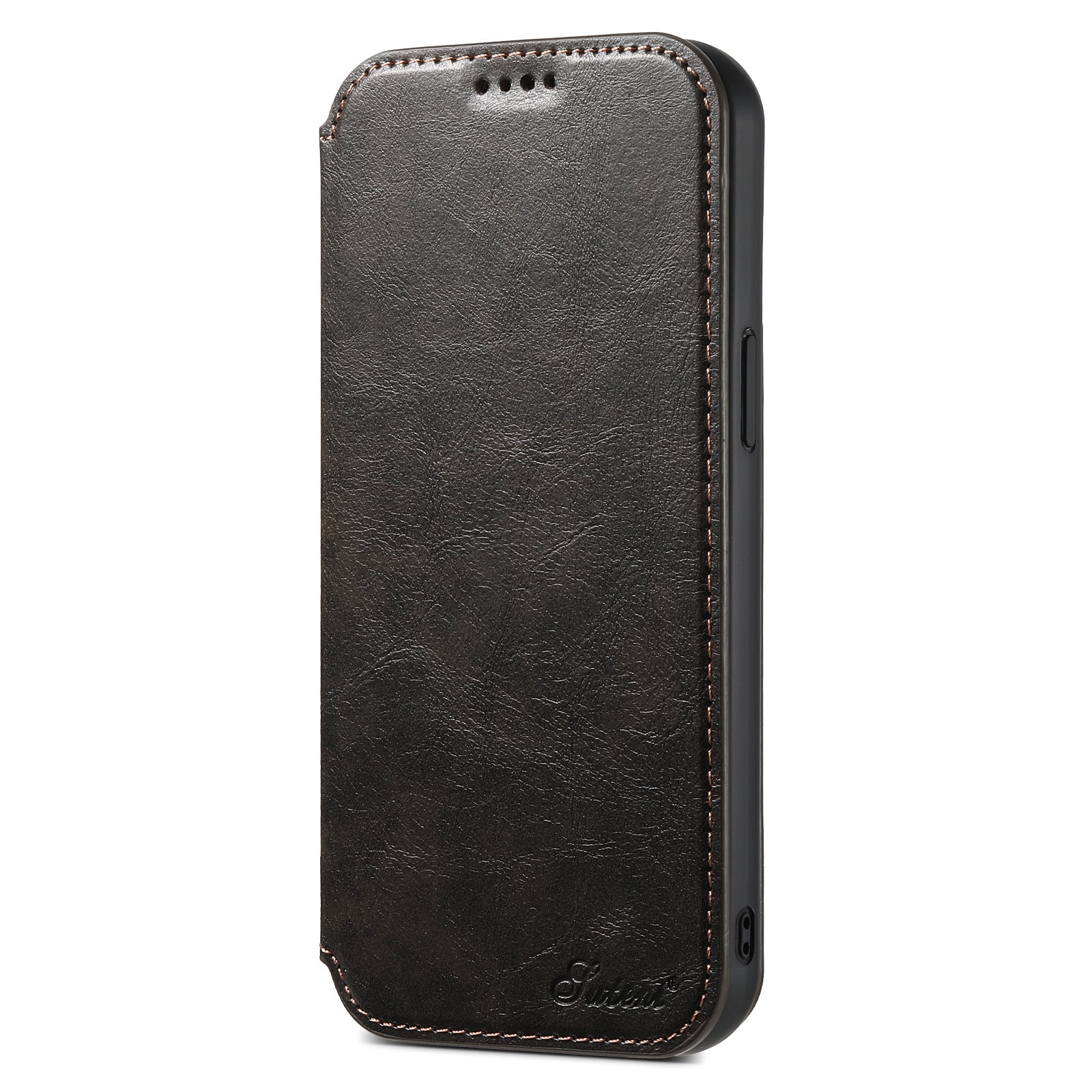 MagSafe Flip Leather Case for iPhone – Folio Wallet Cover with Card Slots
