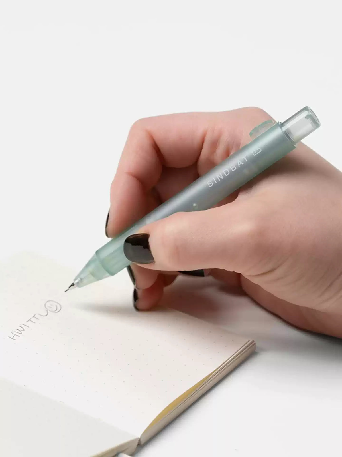 SUN-STAR SINDBAT Transparent Frosted Mechanical Pencil, 0.5 mm, 40 Leads Included