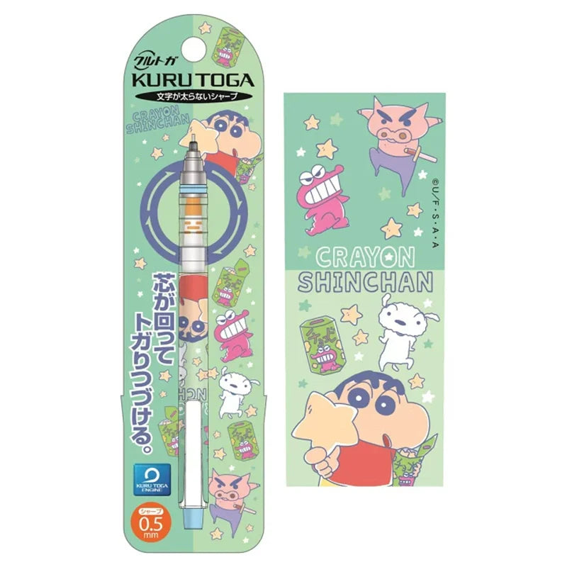 Uni Kuru Toga Mechanical Pencil 0.5mm Crayon Shinchan C
