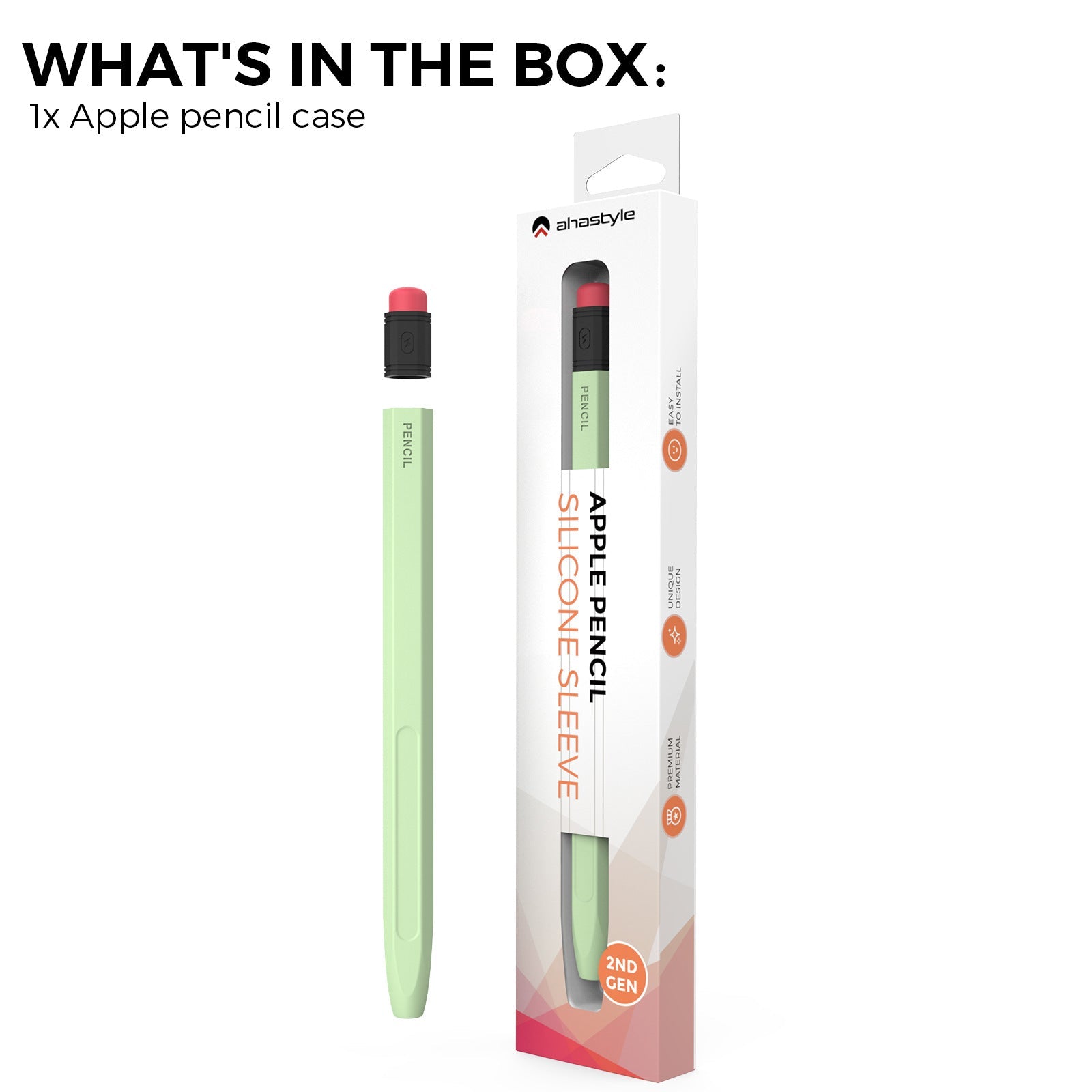 AhaStyle Classic Pencil Case Compatible with Apple Pencil 2st Generation Green