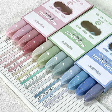 Morandi Color Highlighters 12 Pack Chisel Tip
