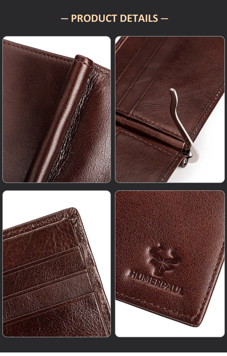 Men's Slim Genuine Leather Wallet
