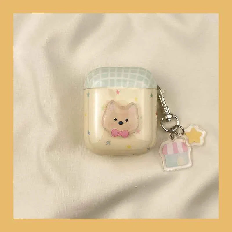 Colorful Star West Highland Terrier Dog AirPods Case D