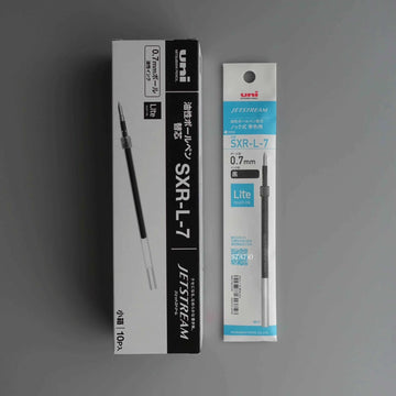 Uni Jetstream SXR-L-7 Lite Touch Ink Pen Refill 0.7mm 10 Pack Black
