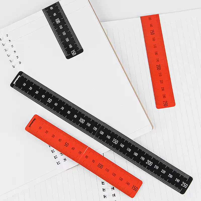 Nakabayashi Magnetic Bookmark Ruler 15cm + 25cm 2 Pack