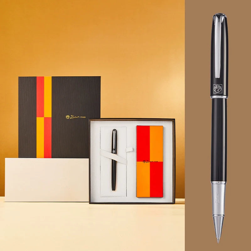 Pimio R16S Luxury Metal Ballpoint Pen Gift Set Gold Black