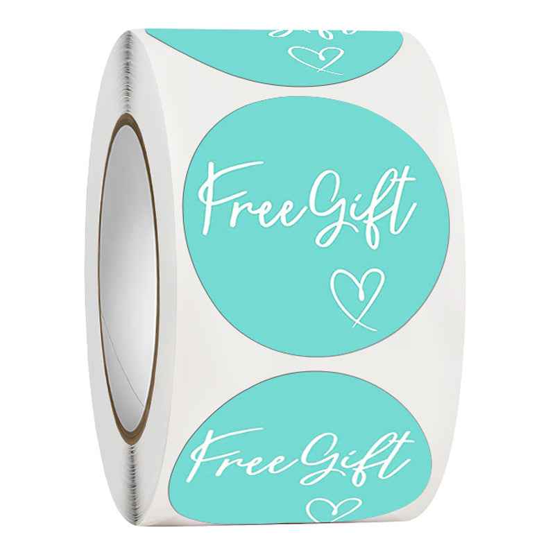 1000pcs Free Gift Self-Adhesive Stickers Labels,1.5 Inch Blue
