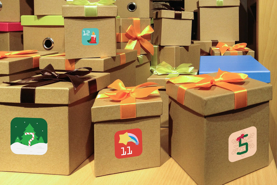 Make a Face Christmas Countdown Calendar Stickers for Kids 32 Sheets