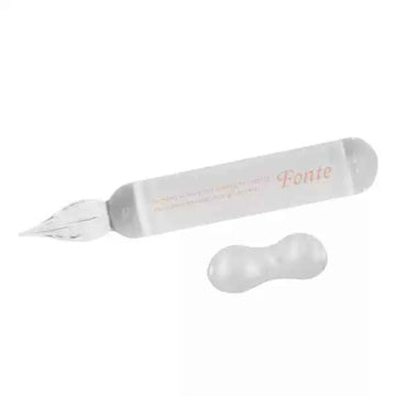 Komamono Lab Fonte Mini Glass Dip Pen with Pen Rest Clear