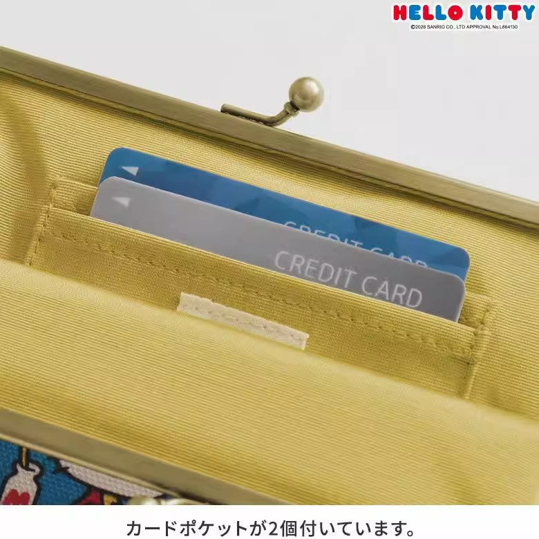 Hello Kitty Cartoon Horizontal Clasp Makeup Bag for Women