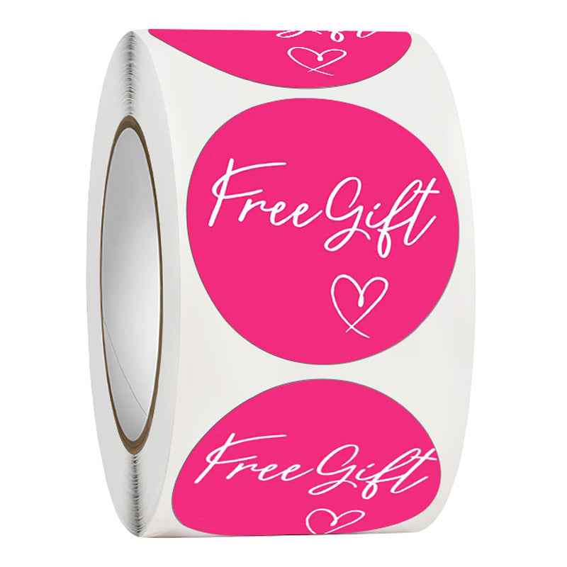 1000pcs Free Gift Self-Adhesive Stickers Labels,1.5 Inch Rose