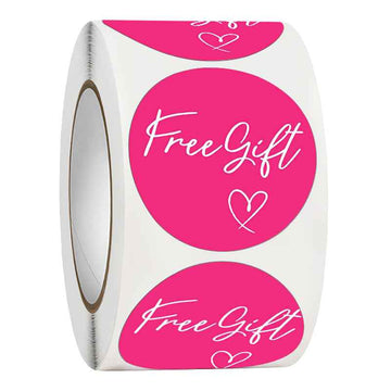 1000pcs Free Gift Self-Adhesive Stickers Labels,1.5 Inch Rose