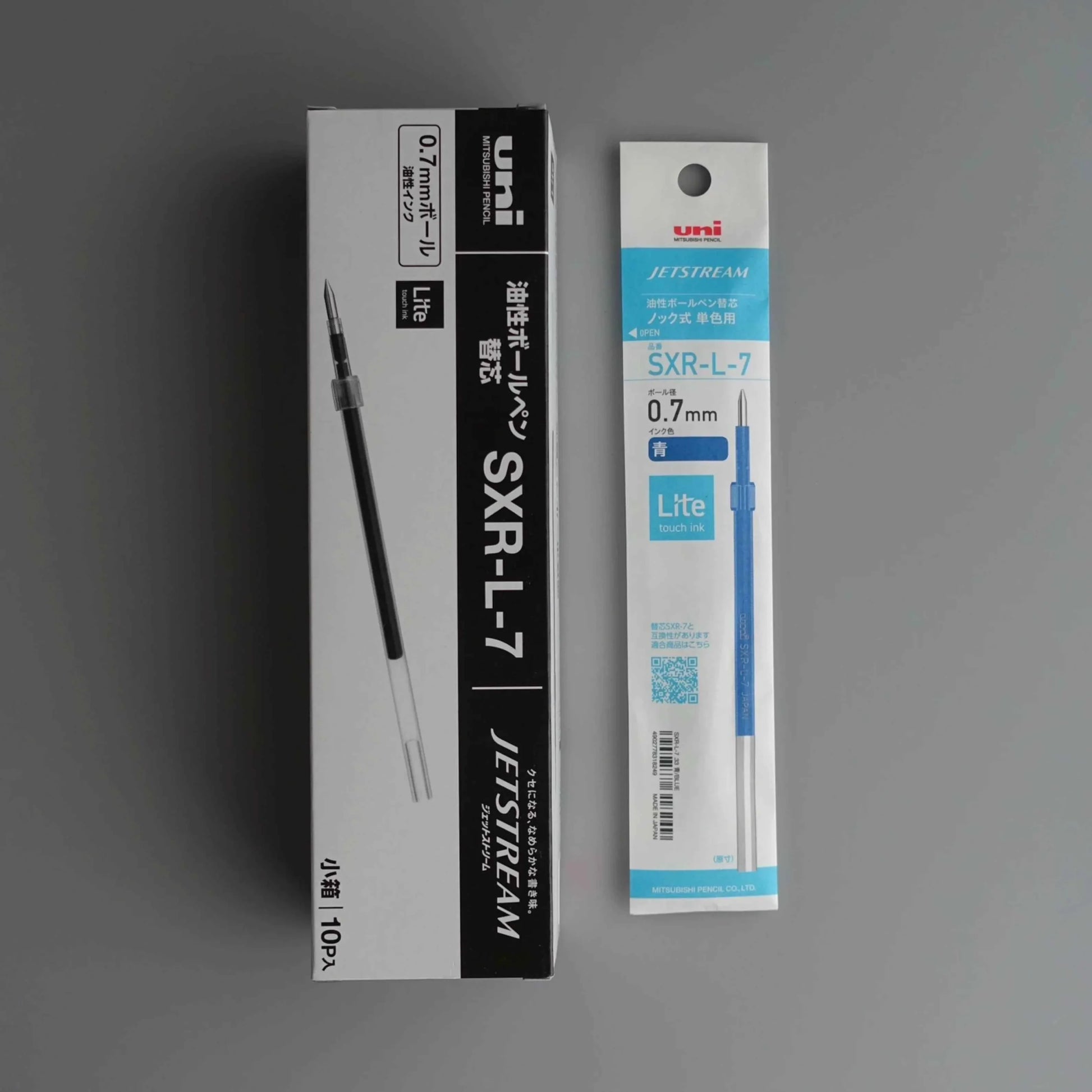 Uni Jetstream SXR-L-7 Lite Touch Ink Pen Refill 0.7mm 10 Pack Blue