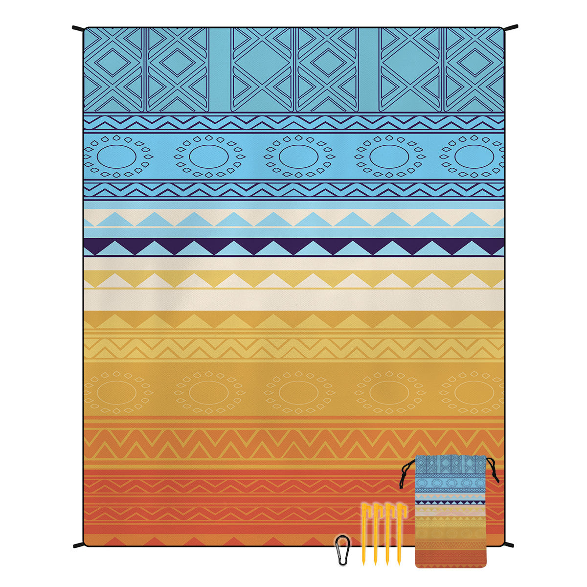 Bohemian Beach Mat & Outdoor Picnic Blanket – Waterproof 220 x 180cm