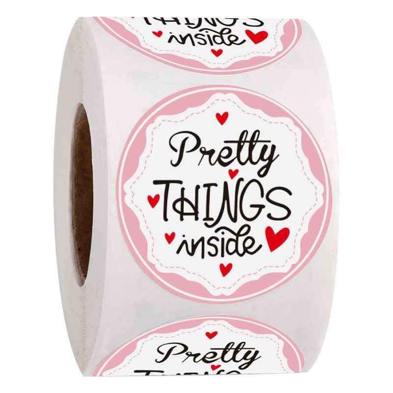 2000pcs Pretty Things Inside Stickers,Round 1 Inch Adhesive Labels