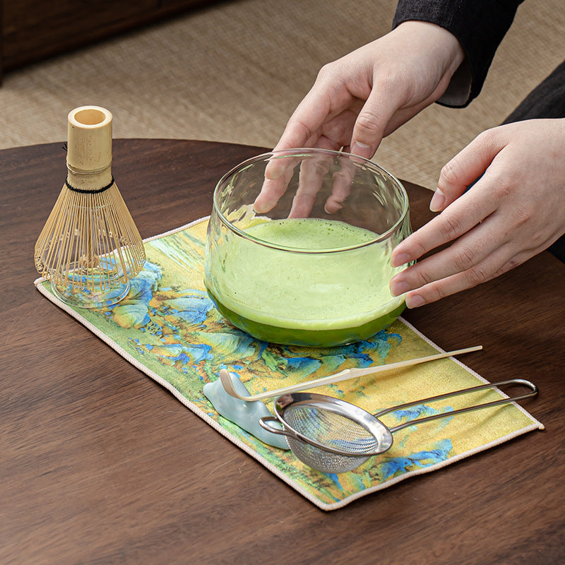 Japanese Glass Matcha Tool Set | 7-Piece Ceremonial Tea Kit