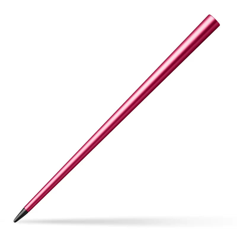 GNASEET Inkless Eternal Pencil – Tapered Metal Body | Black / Rose Red/ Silver / Gold Rose Red